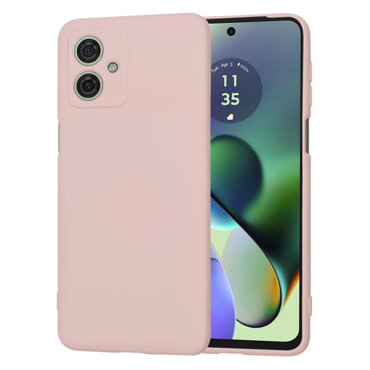 Husa de protectie Techsuit SoftFlex compatibila cu Motorola Moto G54, acoperire spate, roz pudra