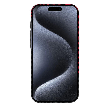Husa de protectie Techsuit Carbonite FiberShell compatibila cu Apple iPhone 15 Pro , acoperire spate, rosu si negru