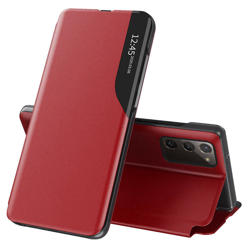 Husa de protectie Techsuit eFold Series compatibila cu Samsung Galaxy S20 FE 4G, acoperire spate, rosu