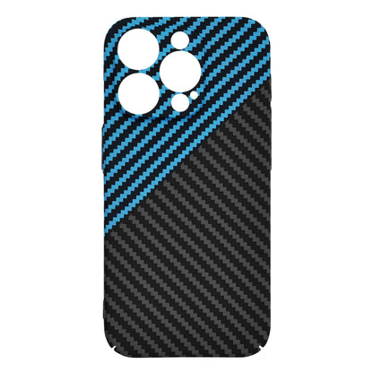 Husa de protectie Techsuit Carbonite FiberShell compatibila cu Apple iPhone 15 Pro , acoperire spate, albastru si negru