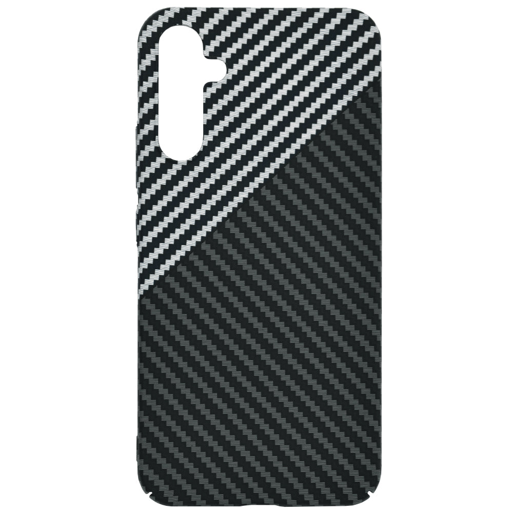 Husa de protectie Techsuit Carbonite FiberShell compatibila cu Samsung Galaxy A05s , acoperire spate, argintiu si negru