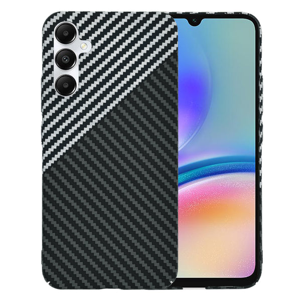 Husa de protectie Techsuit Carbonite FiberShell compatibila cu Samsung Galaxy A05s , acoperire spate, argintiu si negru