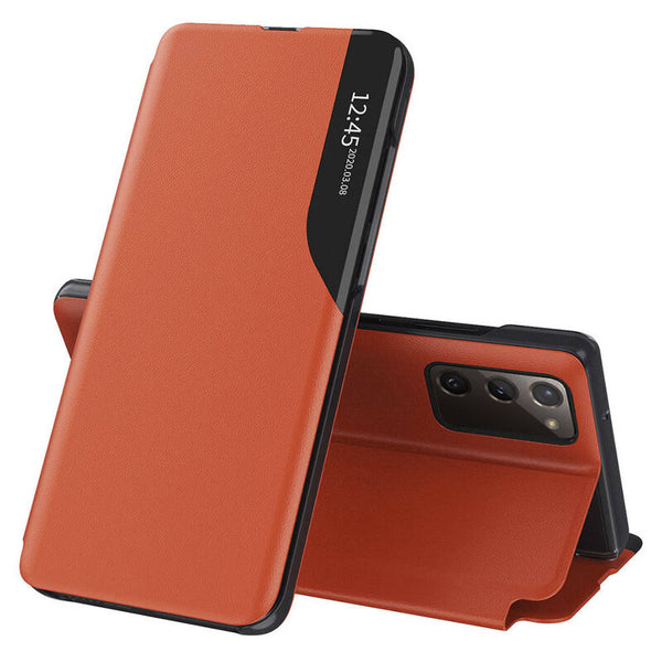 Husa de protectie Techsuit eFold Series compatibila cu Samsung Galaxy S20 FE 5G, acoperire spate, oranj