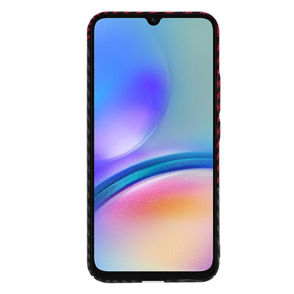 Husa de protectie Techsuit Carbonite FiberShell compatibila cu Samsung Galaxy A05s , acoperire spate, rosu si negru