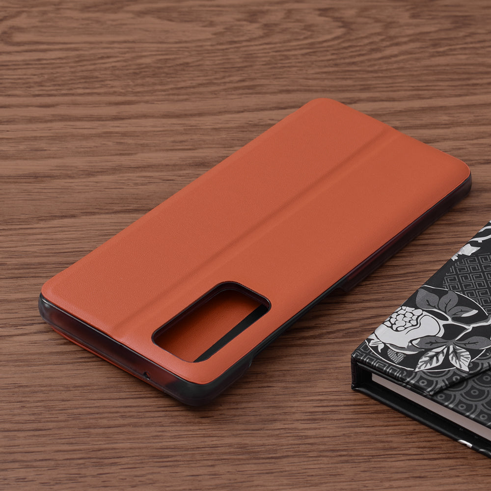 Husa de protectie Techsuit eFold Series compatibila cu Samsung Galaxy S20 FE 5G, acoperire spate, oranj