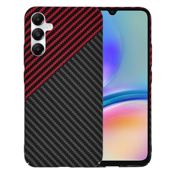 Husa de protectie Techsuit Carbonite FiberShell compatibila cu Samsung Galaxy A05s , acoperire spate, rosu si negru