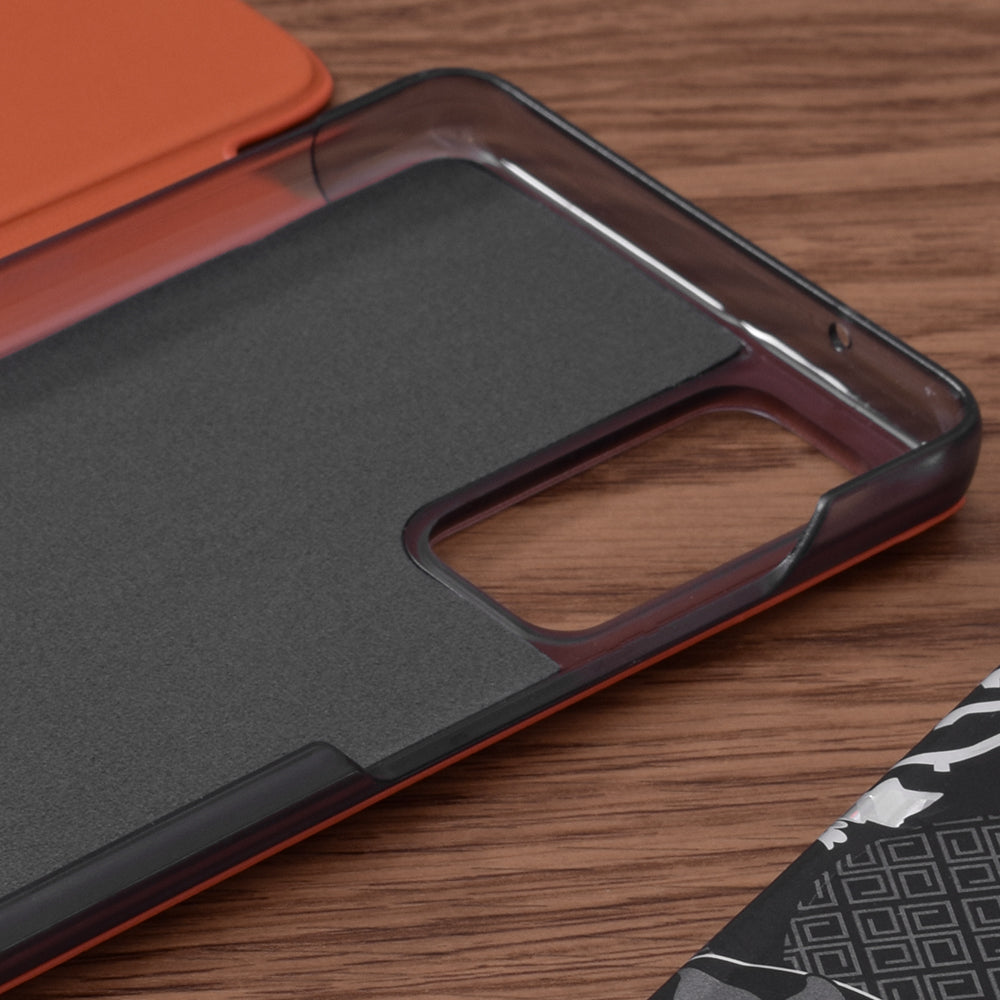 Husa de protectie Techsuit eFold Series compatibila cu Samsung Galaxy S20 FE 5G, acoperire spate, oranj