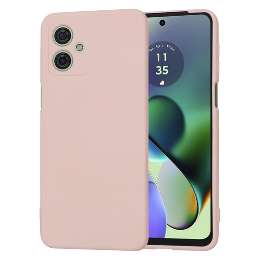 Husa de protectie Techsuit SoftFlex compatibila cu Motorola Moto G54 Power Edition, acoperire spate, roz pudra