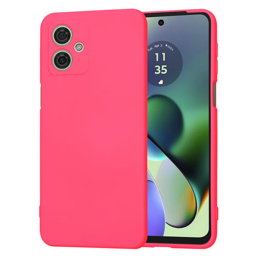 Husa de protectie Techsuit SoftFlex compatibila cu Motorola Moto G54 Power Edition, acoperire spate, roz neon