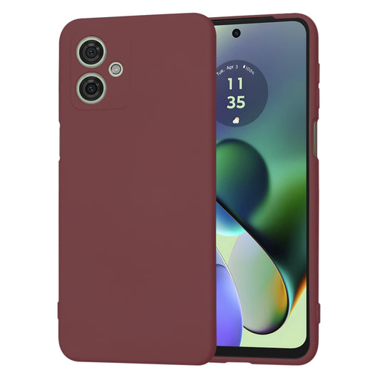 Husa de protectie Techsuit SoftFlex compatibila cu Motorola Moto G54 Power Edition, acoperire spate, visiniu
