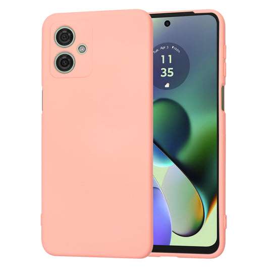 Husa de protectie Techsuit SoftFlex compatibila cu Motorola Moto G54 Power Edition, acoperire spate, roz deschis