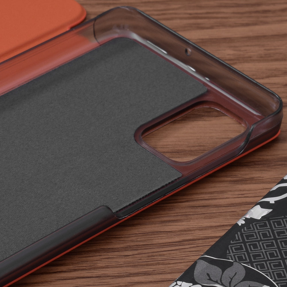 Husa de protectie Techsuit eFold Series compatibila cu Samsung Galaxy M51, acoperire spate, oranj