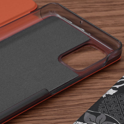 Husa de protectie Techsuit eFold Series compatibila cu Samsung Galaxy M51, acoperire spate, oranj