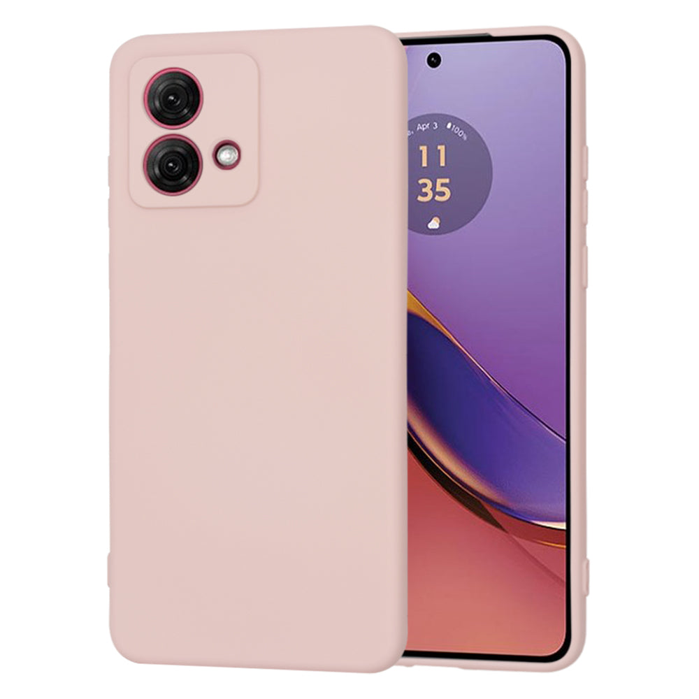 Husa de protectie Techsuit SoftFlex compatibila cu Motorola Moto G84, acoperire spate, roz pudra
