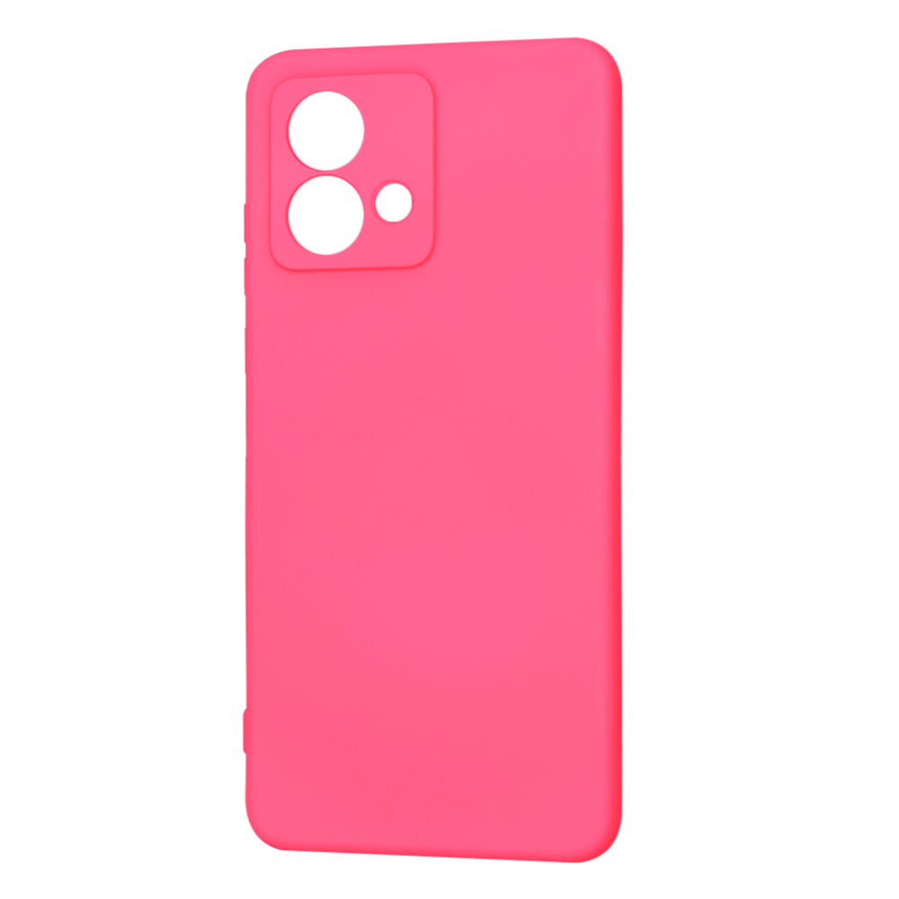 Husa de protectie Techsuit SoftFlex compatibila cu Motorola Moto G84, acoperire spate, roz neon