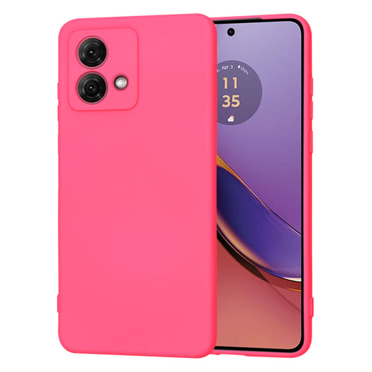 Husa de protectie Techsuit SoftFlex compatibila cu Motorola Moto G84, acoperire spate, roz neon