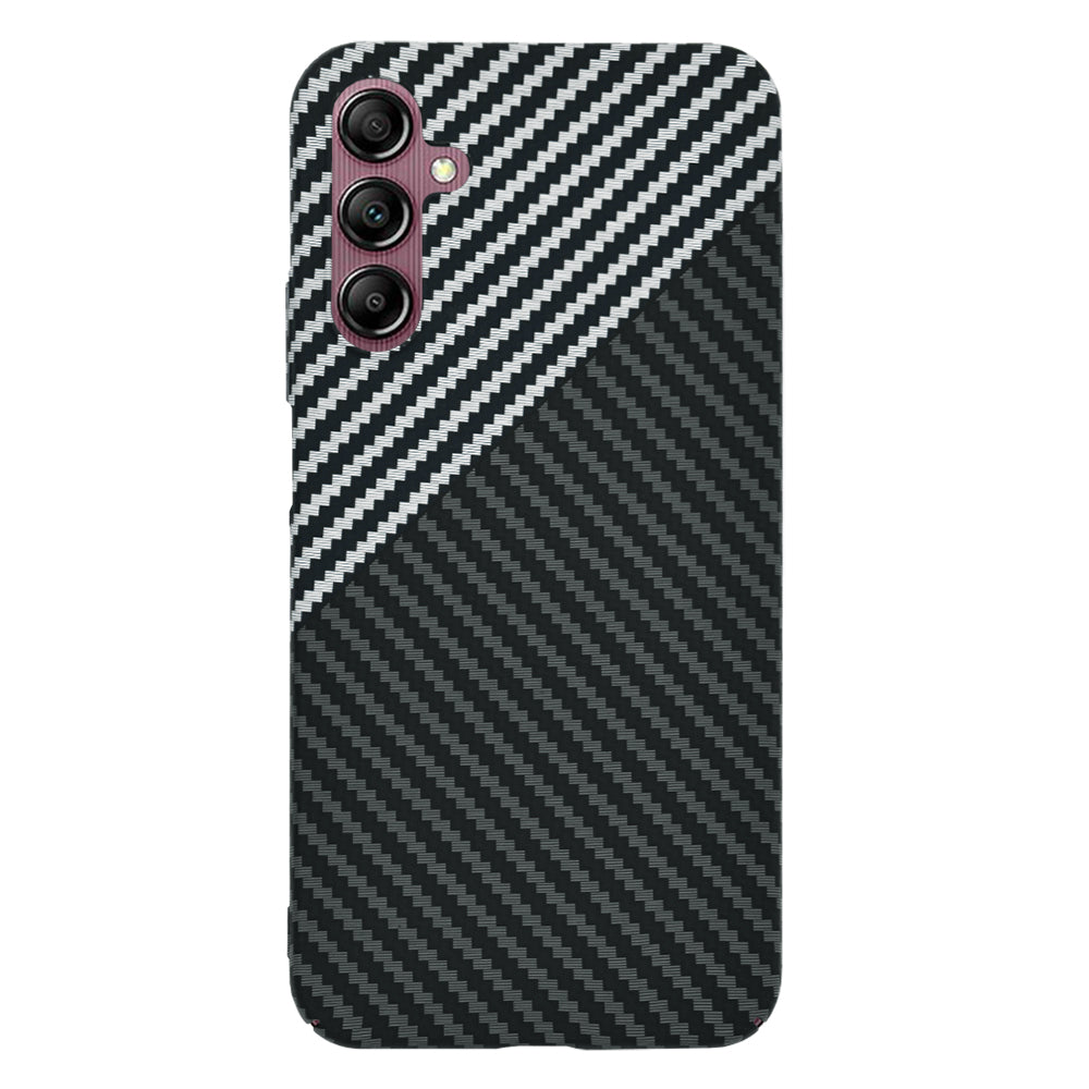 Husa de protectie Techsuit Carbonite FiberShell compatibila cu Samsung Galaxy A14 5G , acoperire spate, argintiu si negru