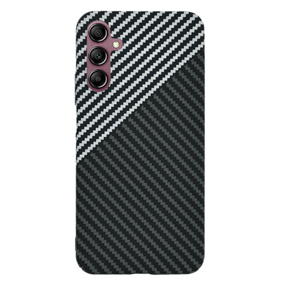 Husa de protectie Techsuit Carbonite FiberShell compatibila cu Samsung Galaxy A14 5G , acoperire spate, argintiu si negru