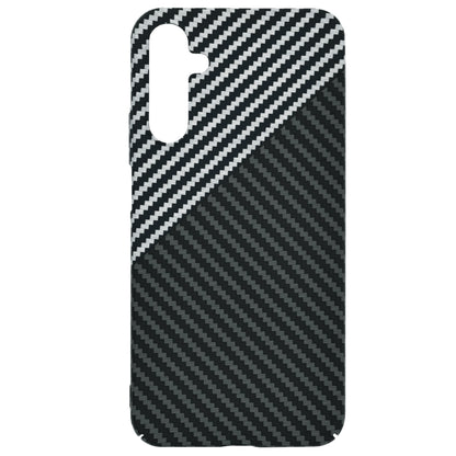 Husa de protectie Techsuit Carbonite FiberShell compatibila cu Samsung Galaxy A14 , acoperire spate, argintiu si negru