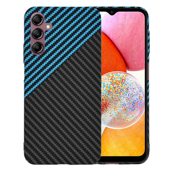 Husa de protectie Techsuit Carbonite FiberShell compatibila cu Samsung Galaxy A14 5G , acoperire spate, albastru si negru