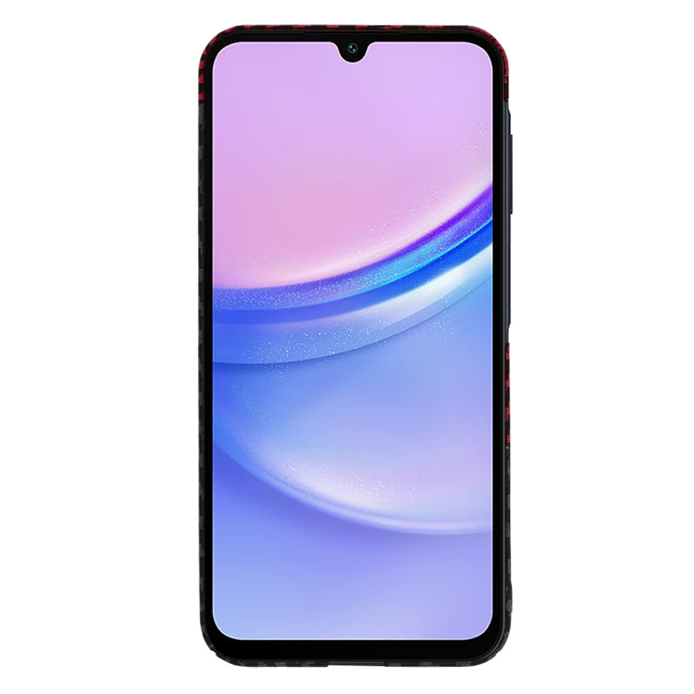 Husa de protectie Techsuit Carbonite FiberShell compatibila cu Samsung Galaxy A15 5G , acoperire spate, rosu si negru