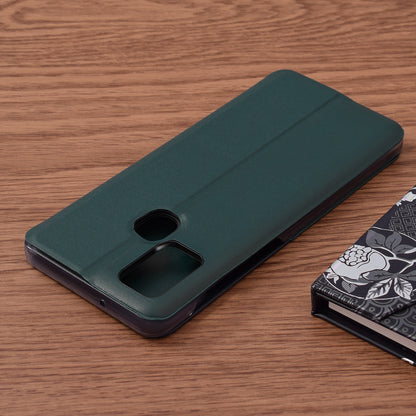 Husa de protectie Techsuit eFold Series compatibila cu Samsung Galaxy A21s, acoperire spate, verde inchis