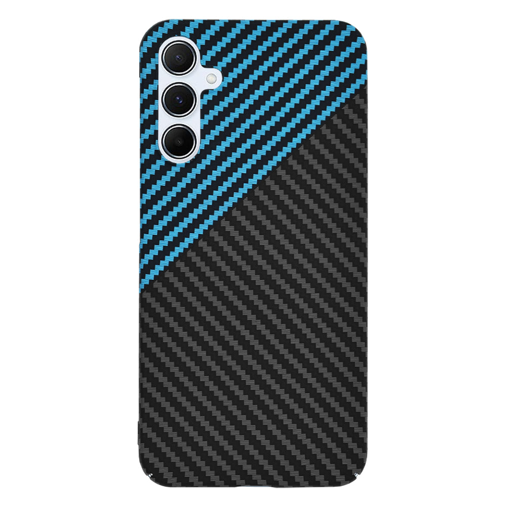 Husa de protectie Techsuit Carbonite FiberShell compatibila cu Samsung Galaxy A55 5G , acoperire spate, albastru si negru