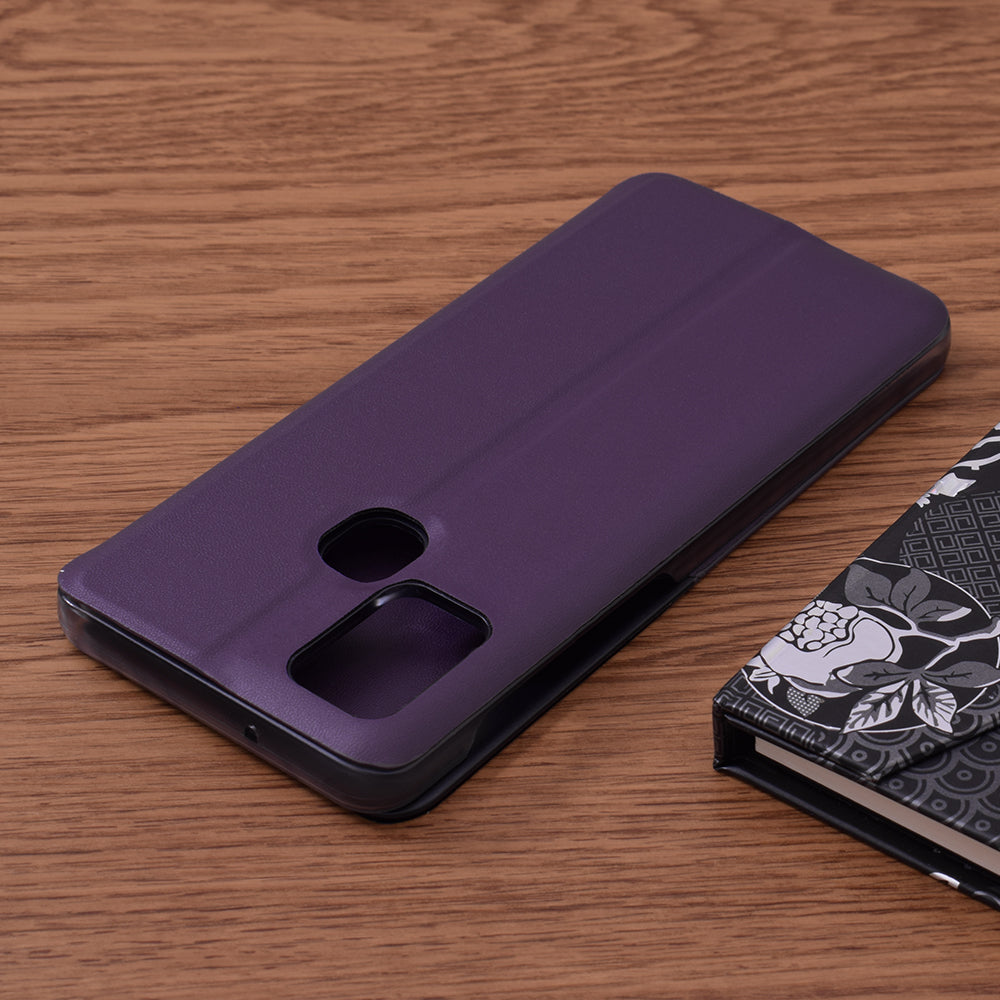 Husa de protectie Techsuit eFold Series compatibila cu Samsung Galaxy A21s, acoperire spate, mov