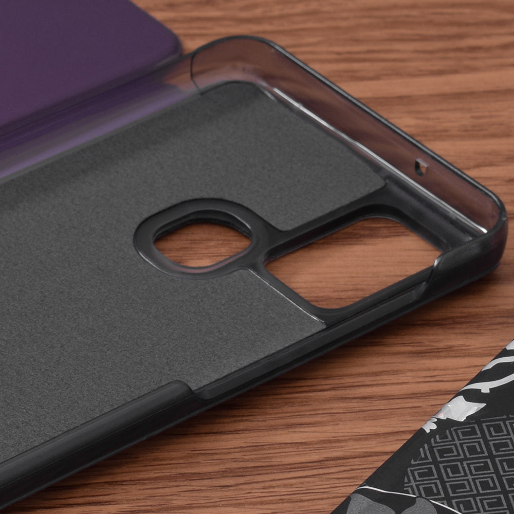 Husa de protectie Techsuit eFold Series compatibila cu Samsung Galaxy A21s, acoperire spate, mov