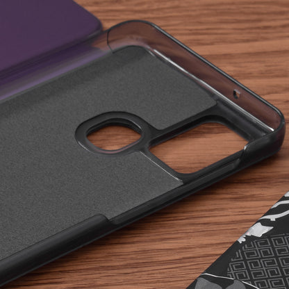 Husa de protectie Techsuit eFold Series compatibila cu Samsung Galaxy A21s, acoperire spate, mov