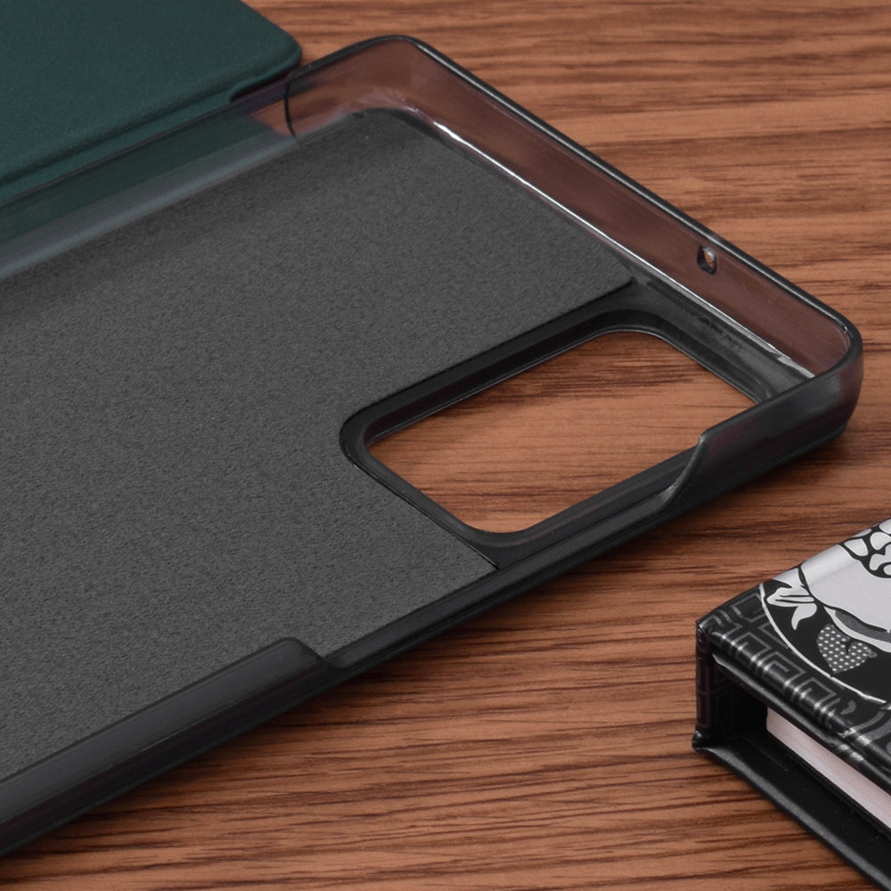 Husa de protectie Techsuit eFold Series compatibila cu Samsung Galaxy Note 20 5G, acoperire spate, verde inchis