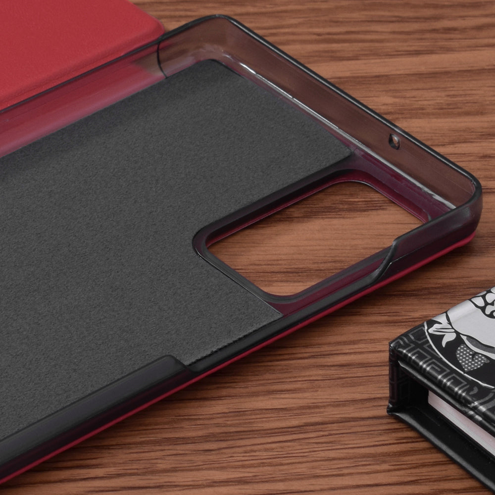 Husa de protectie Techsuit eFold Series compatibila cu Samsung Galaxy Note 20 5G, acoperire spate, rosu