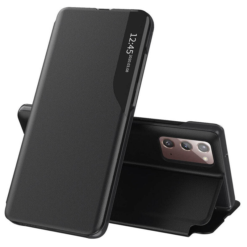 Husa de protectie Techsuit eFold Series compatibila cu Samsung Galaxy Note 20 5G, acoperire spate, negru