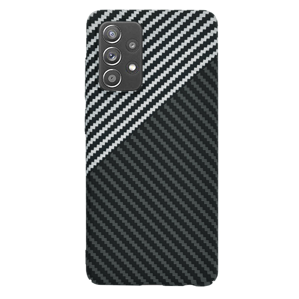 Husa de protectie Techsuit Carbonite FiberShell compatibila cu Samsung Galaxy A52s 5G , acoperire spate, argintiu si negru