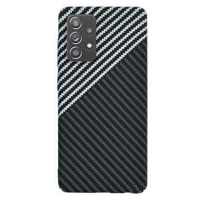 Husa de protectie Techsuit Carbonite FiberShell compatibila cu Samsung Galaxy A52 5G , acoperire spate, argintiu si negru