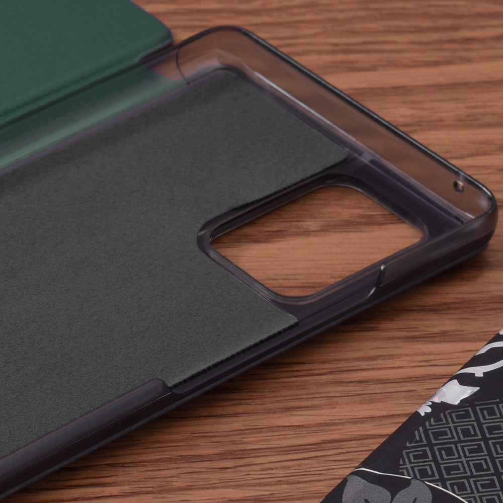 Husa de protectie Techsuit eFold Series compatibila cu Samsung Galaxy S10 Lite, acoperire spate, verde inchis