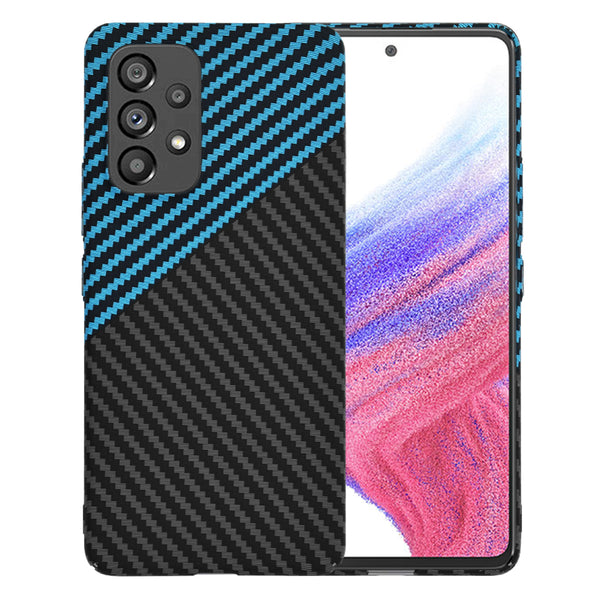 Husa de protectie Techsuit Carbonite FiberShell compatibila cu Samsung Galaxy A53 5G , acoperire spate, albastru si negru