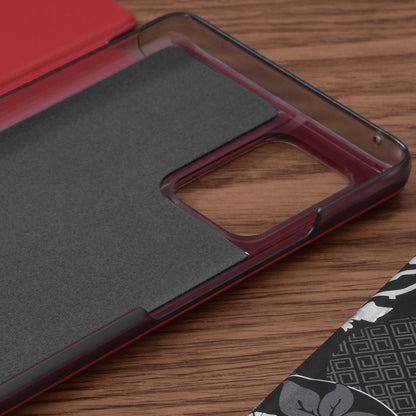 Husa de protectie Techsuit eFold Series compatibila cu Samsung Galaxy S10 Lite, acoperire spate, rosu