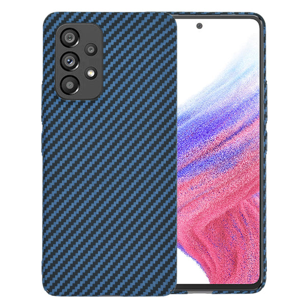 Husa de protectie Techsuit Carbonite FiberShell compatibila cu Samsung Galaxy A53 5G , acoperire spate, albastru deschis