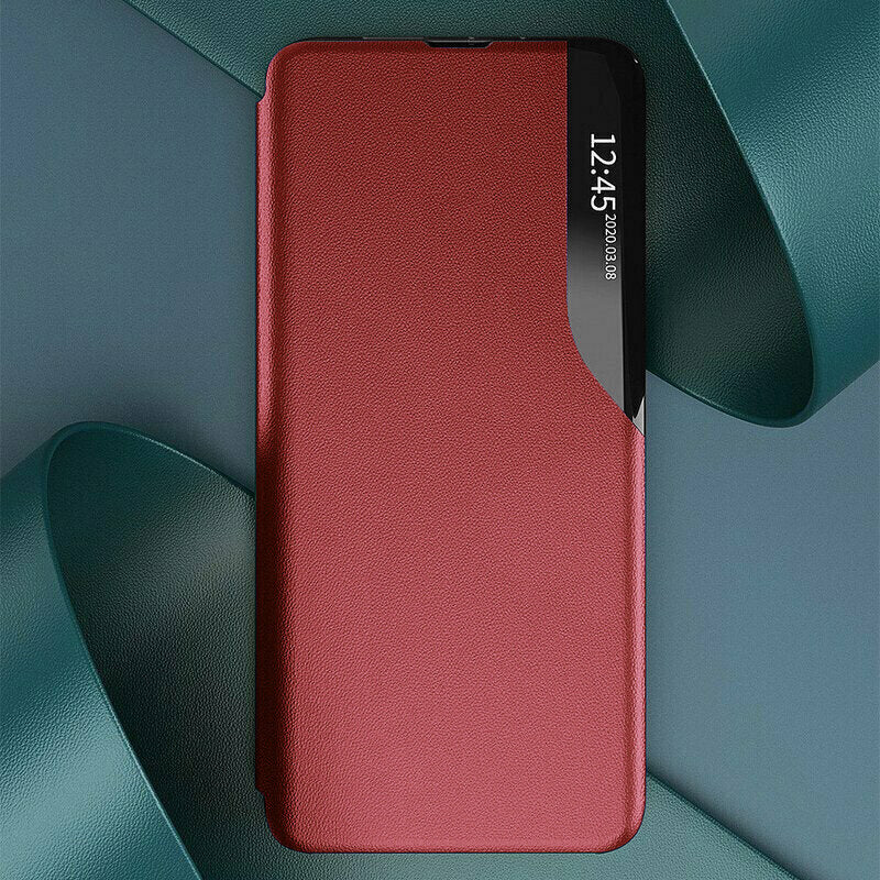 Husa de protectie Techsuit eFold Series compatibila cu Samsung Galaxy S10 Lite, acoperire spate, rosu