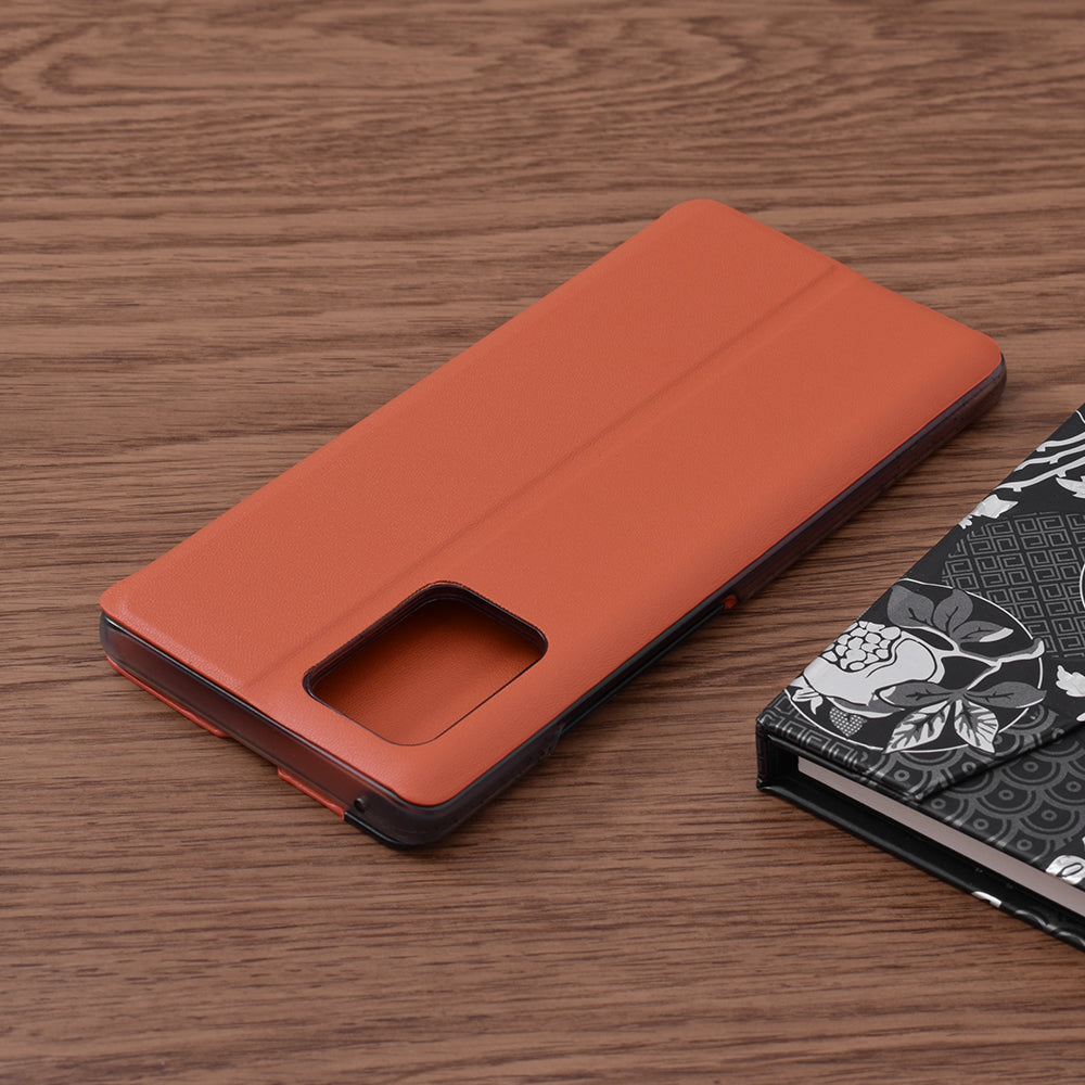 Husa de protectie Techsuit eFold Series compatibila cu Samsung Galaxy S10 Lite, acoperire spate, oranj