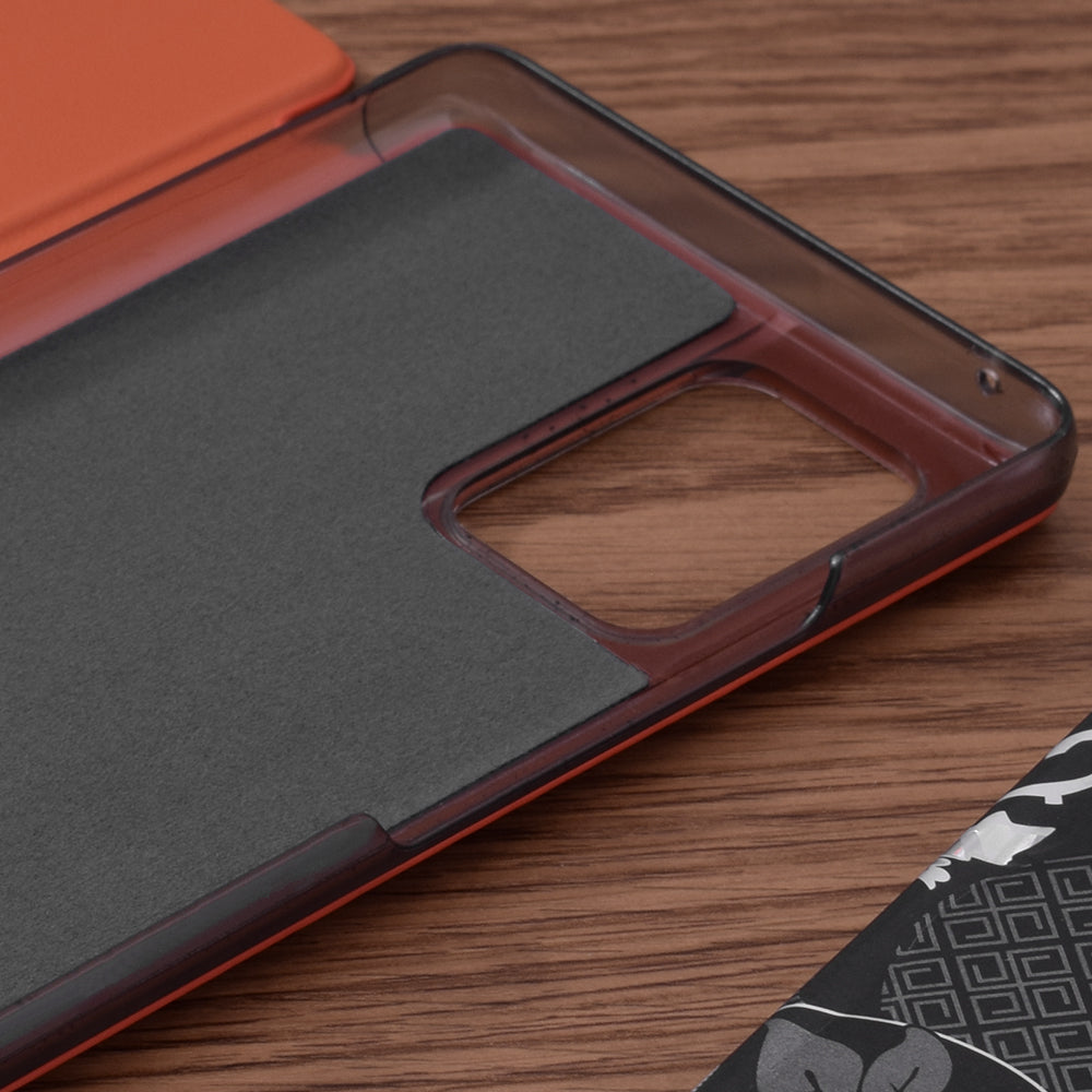 Husa de protectie Techsuit eFold Series compatibila cu Samsung Galaxy S10 Lite, acoperire spate, oranj