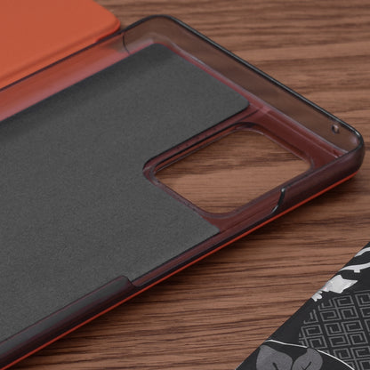 Husa de protectie Techsuit eFold Series compatibila cu Samsung Galaxy S10 Lite, acoperire spate, oranj