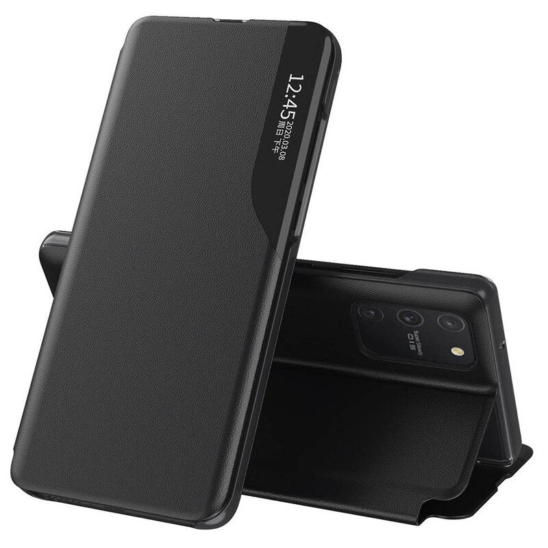 Husa de protectie Techsuit eFold Series compatibila cu Samsung Galaxy S10 Lite, acoperire spate, negru