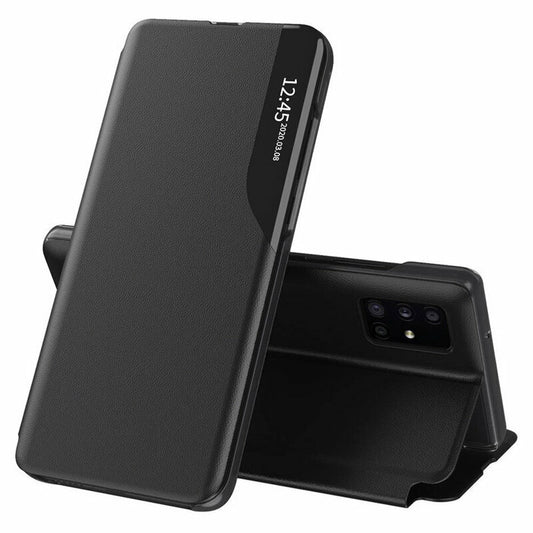Husa de protectie Techsuit eFold Series compatibila cu Samsung Galaxy A71 4G, acoperire spate, negru