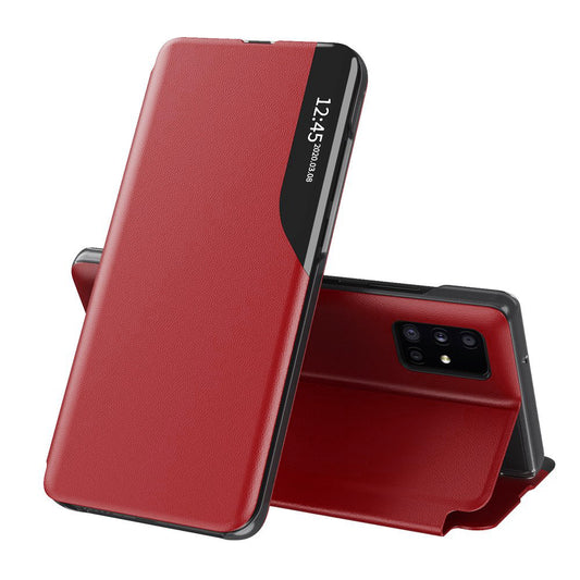 Husa de protectie Techsuit eFold Series compatibila cu Samsung Galaxy A51 4G, acoperire spate, rosu