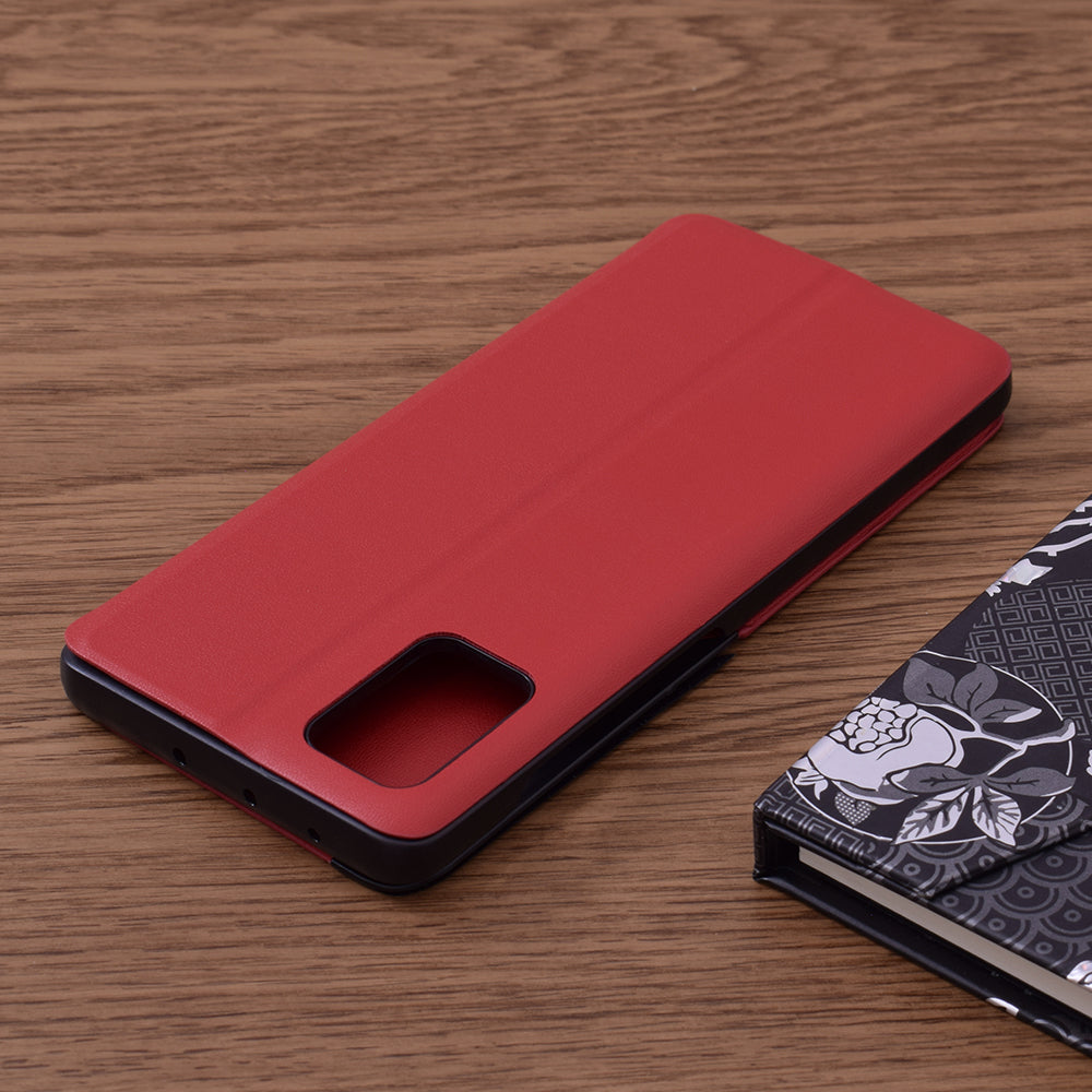 Husa de protectie Techsuit eFold Series compatibila cu Samsung Galaxy A51 4G, acoperire spate, rosu