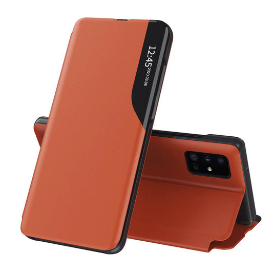 Husa de protectie Techsuit eFold Series compatibila cu Samsung Galaxy A51 4G, acoperire spate, oranj