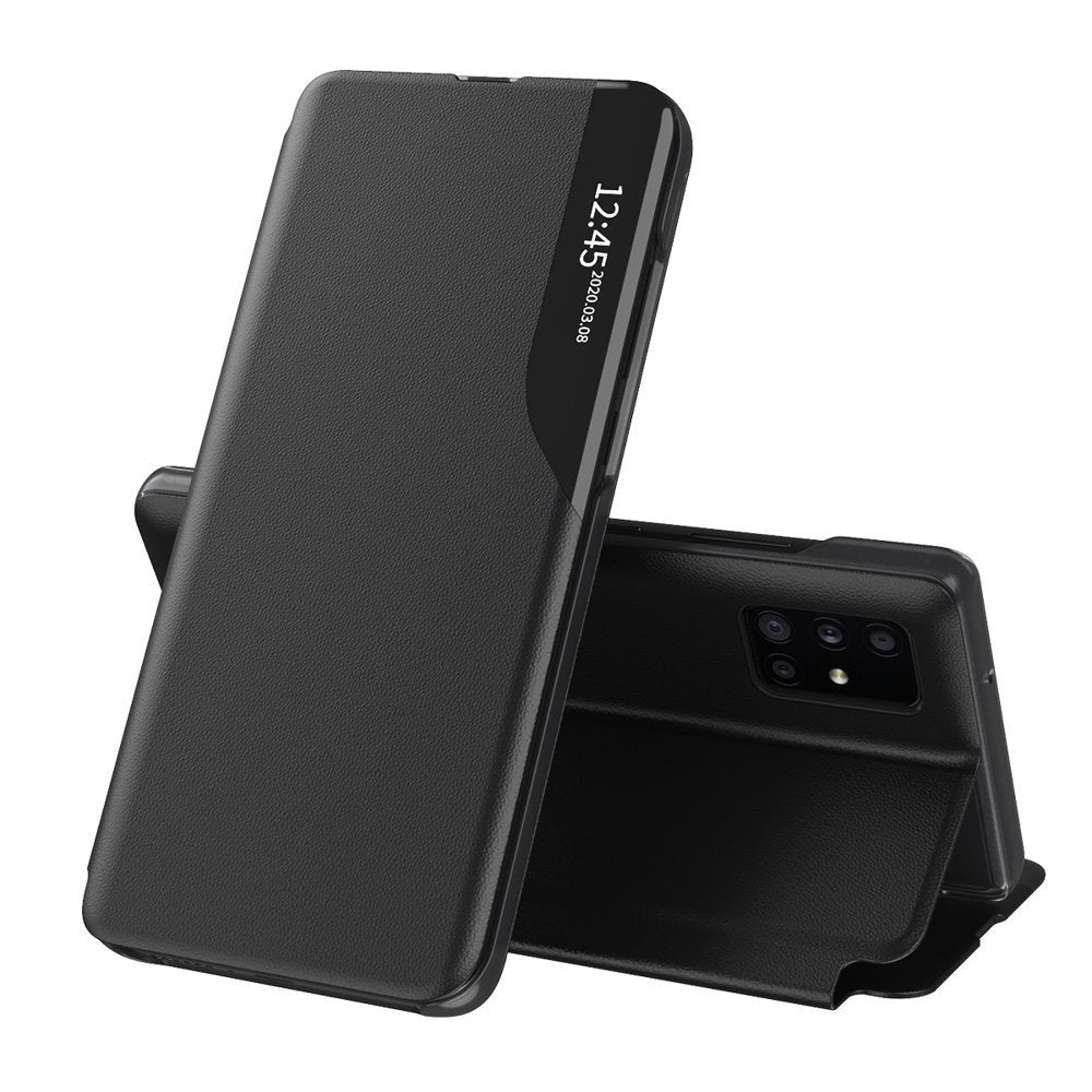 Husa de protectie Techsuit eFold Series compatibila cu Samsung Galaxy A51 4G, acoperire spate, negru