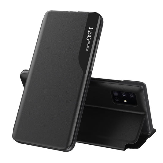 Husa de protectie Techsuit eFold Series compatibila cu Samsung Galaxy A51 4G, acoperire spate, negru